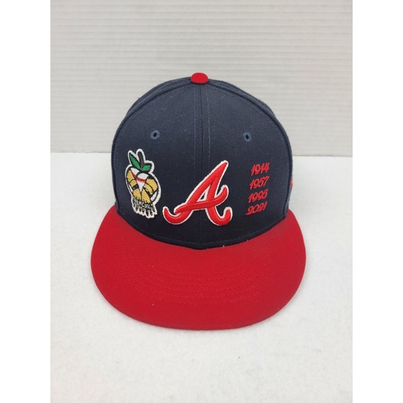 Atlanta Braves New Era Navy Four-Time World Series Champions x Quavo 59Fifty
